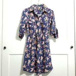Speed control New York collar floral dress